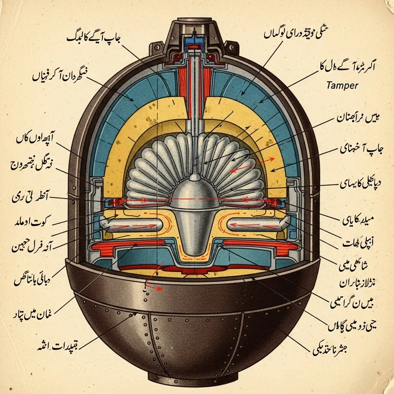 Pakistani Nuclear Bomb Illustration