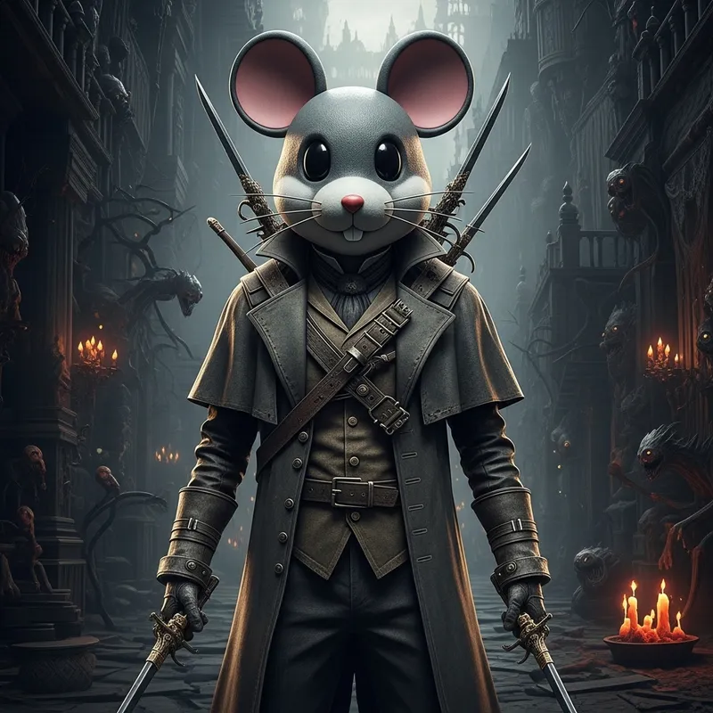 Deadmau5 Gothic Bloodborne Character: Electronic Music Producer