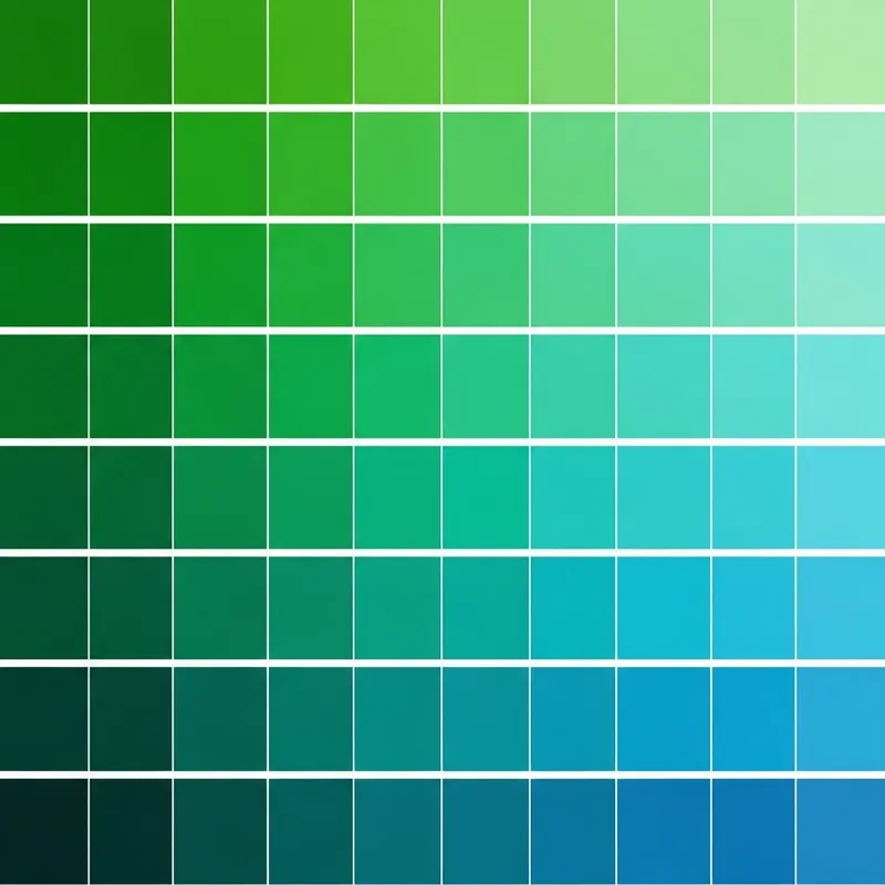 Stylish Green and Blue Color Palette