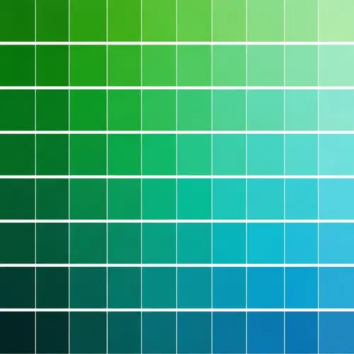 Green and Blue Color Palette - Shades, Hues, and Tones