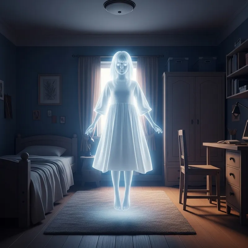 Ethereal Ghostly Girl | Spectral Beauty & Haunting Tranquility Ethereal Ghostly Girl | Spectral Beauty & Haunting Tranquility