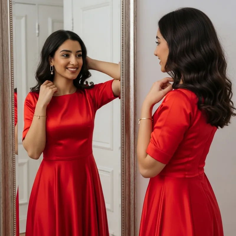 Hot Red Dress: Date Night Glamour