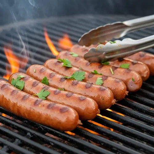 Delicious Grilled Sausages on the BBQ | Juicy and Golden-Brown
