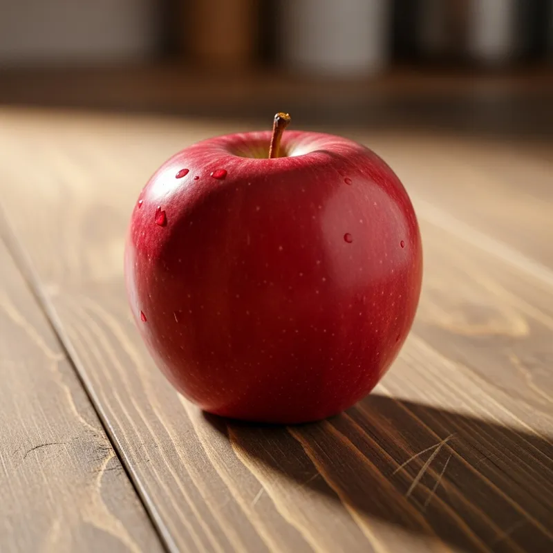 Ripe Red Apple - Fresh and Juicy Fruit