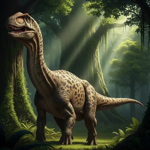 Mesozoic Dinosaur in Ancient Forest | Prehistoric Scene