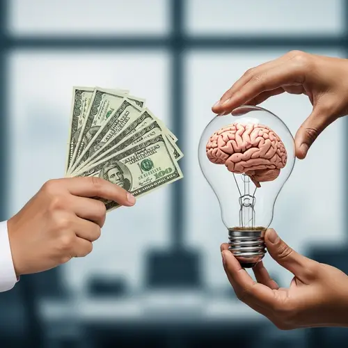 Small Business Clipart: Ideas and Money Exchange