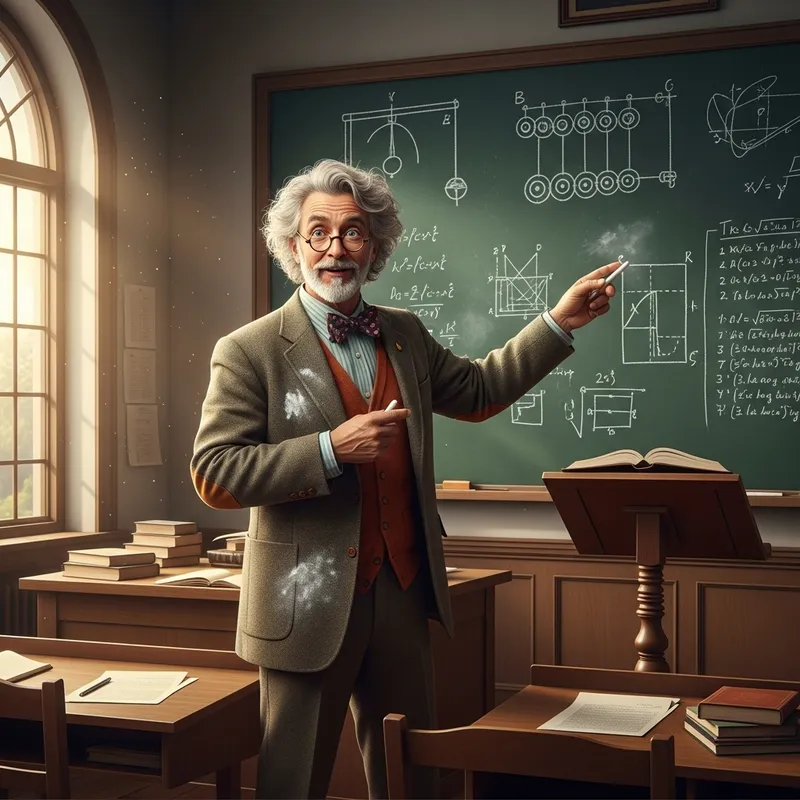 Doc Brown as University Professor in Complex Equations Doc Brown as University Professor in Complex Equations