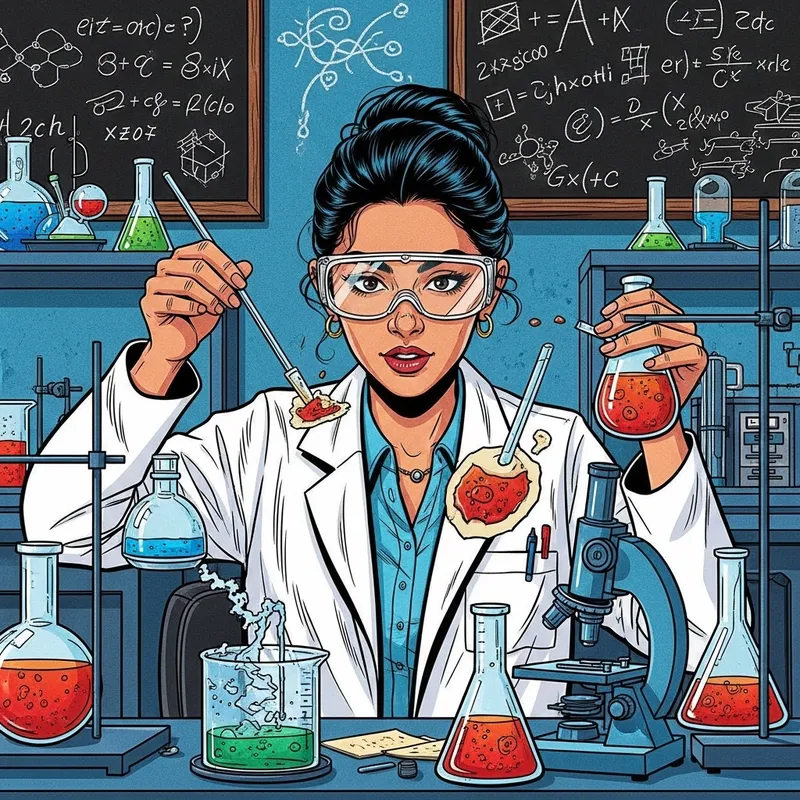 Professor in Laboratory: Comic Book Style Inspiration Professor in Laboratory: Comic Book Style Inspiration