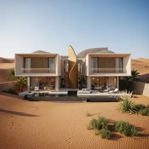 Desert Villa Harmonizing with Nature