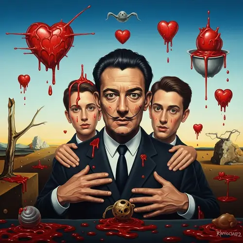 Surreal Portrait of a Multifaceted Man