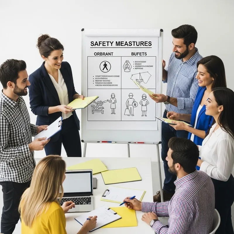 Vibrant Team Engaged in Safety Training Session - Professional Teambuilding
