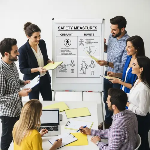 Enthusiastic Multiracial Team Engaging in Corporate Safety Training