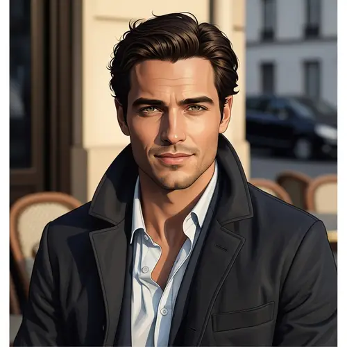 Stylish French Man Portrait in Vintage Black and White | Early 20th Century Style