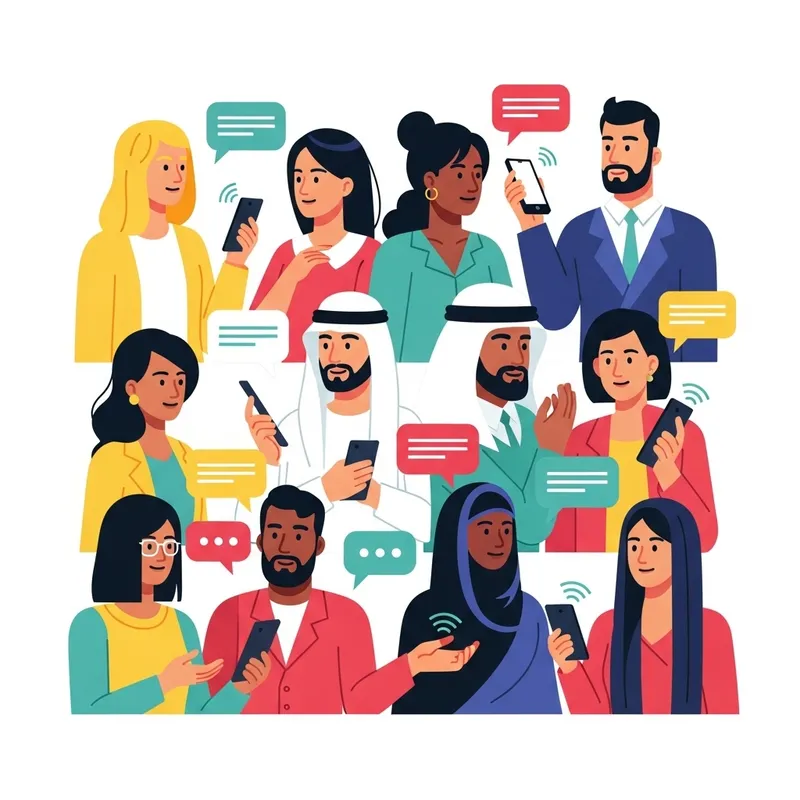 Diverse People Illustration | Communication & Connectivity