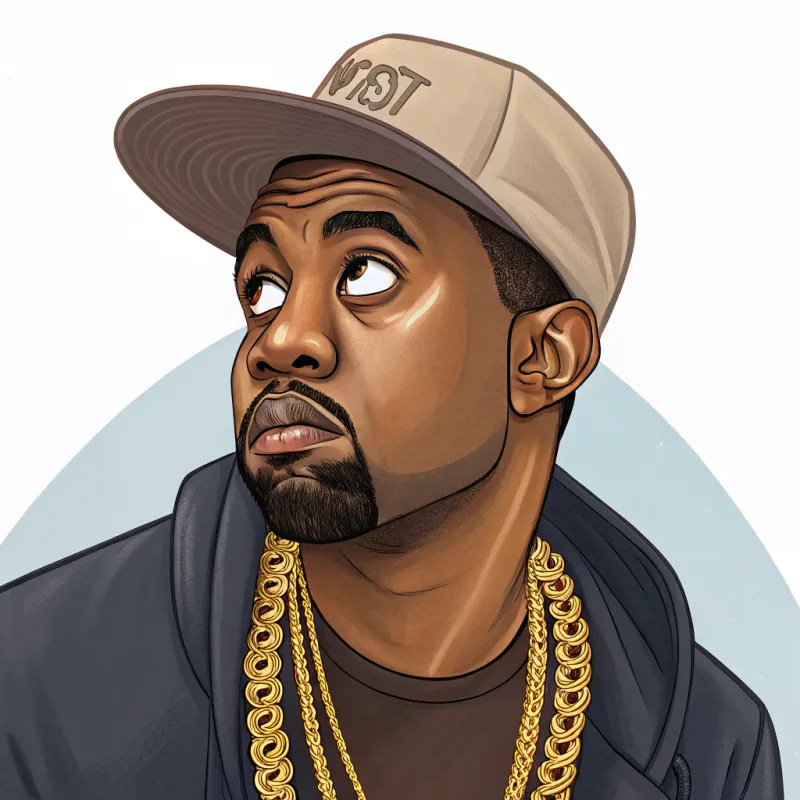 Kanye West Caricature Art