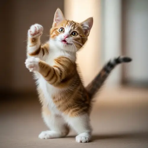 Graceful Kitten Dancing | Cute Dancer Cat Images