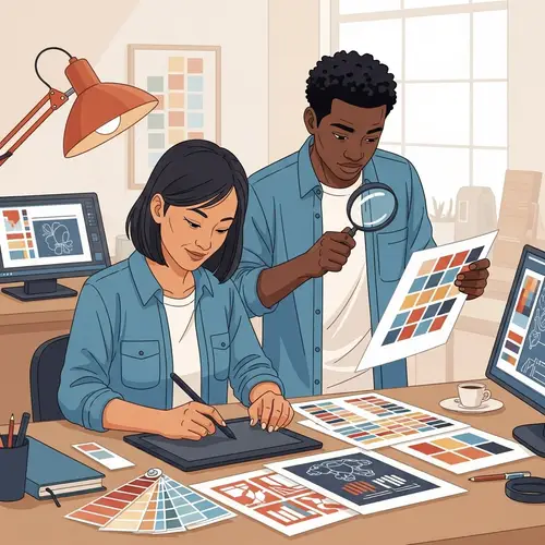 Diverse Graphic Designers at Work | Studio Creative Process