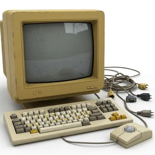 Vintage Computer - Retro PC System with CRT Monitor