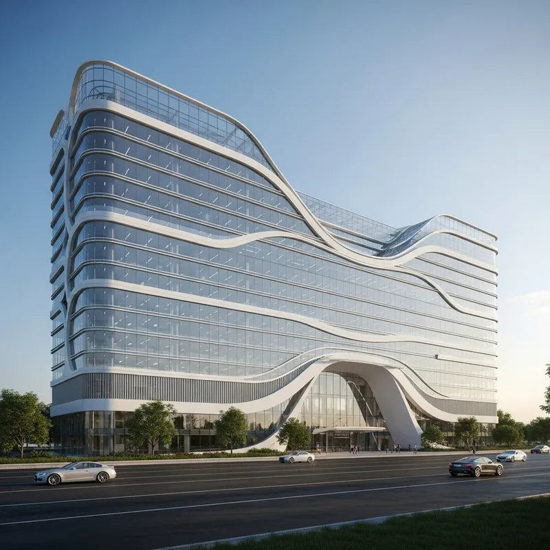 Stunning 20-Story Organic-Shaped Office Building
