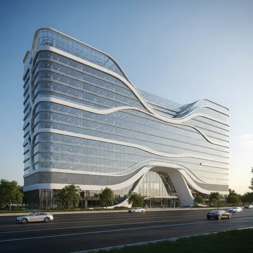 Stunning 20-Story Organic-Shaped Office Building