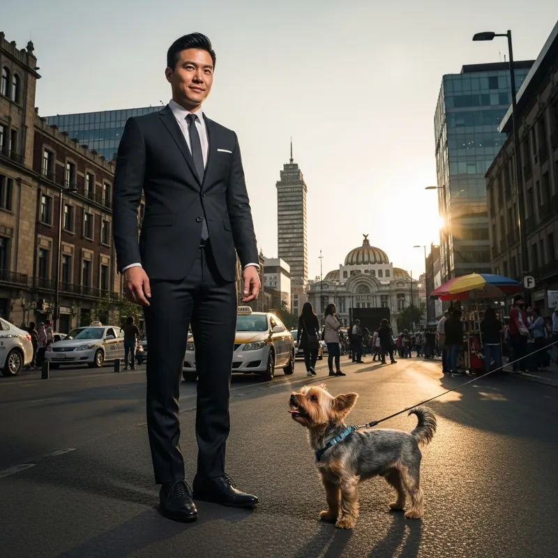 Mingyu from Seventeen in Mexico City | Urban Fashion Shoot