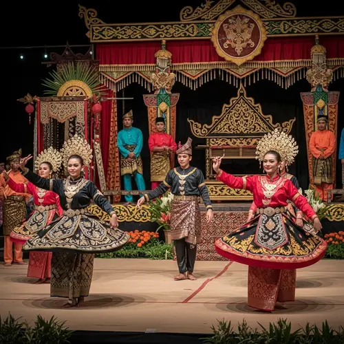 Traditional Malay Dance Performance in Festive Malaysia