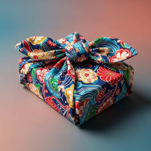 Stunning Furoshiki Bento Tie Art Piece