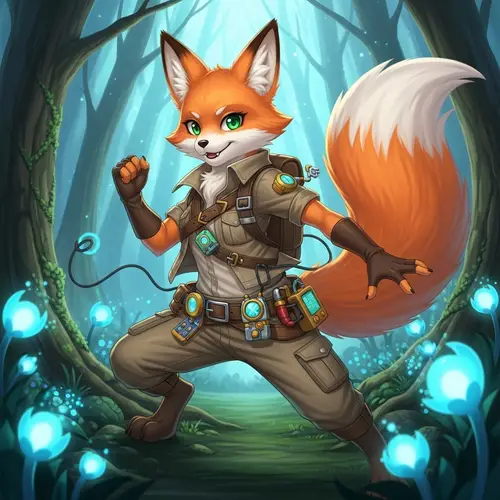 Moxi the Fox: Adventure Awaits in Anime Style