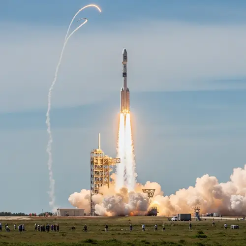 Majestic Rocket Launch into Infinite Sky