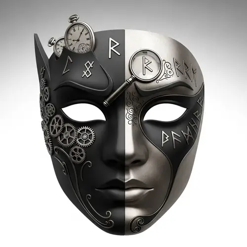 Elegant Male Mask Design with Modern Twist