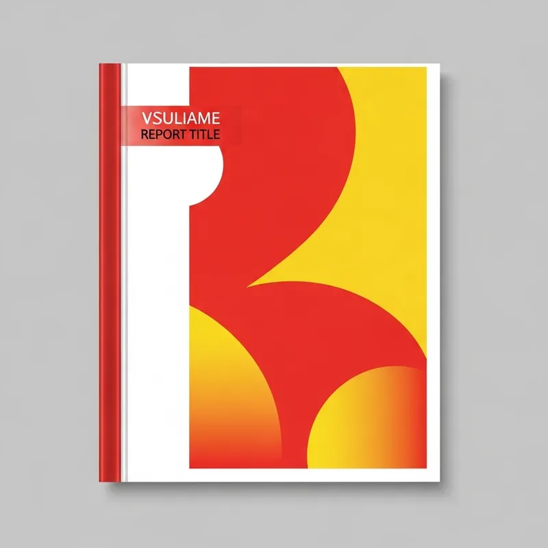 Eye-Catching A4 Left Bound Report Cover in Red & Yellow