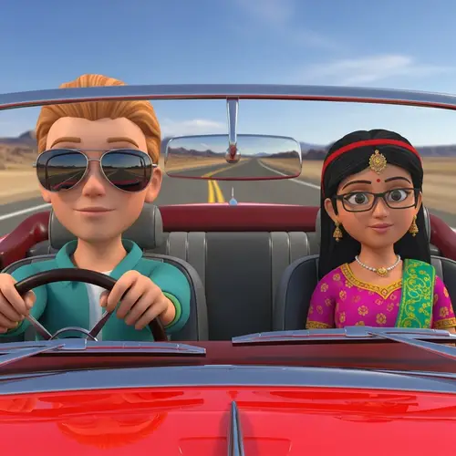 Exciting Pixar-Inspired Animation of a Boy and Girl