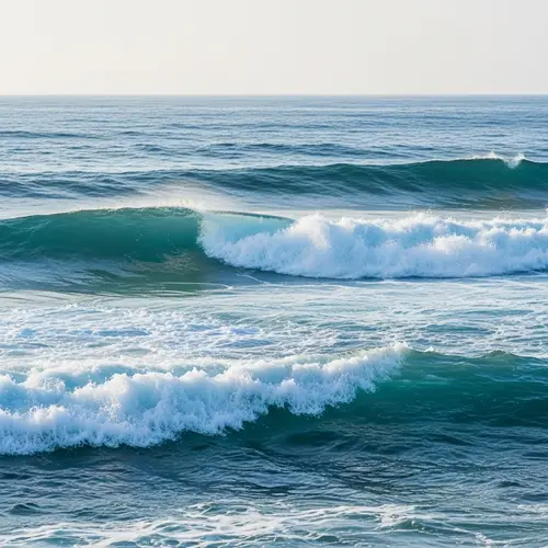 Abstract Ocean Waves: A Timeless Watercolor Beauty
