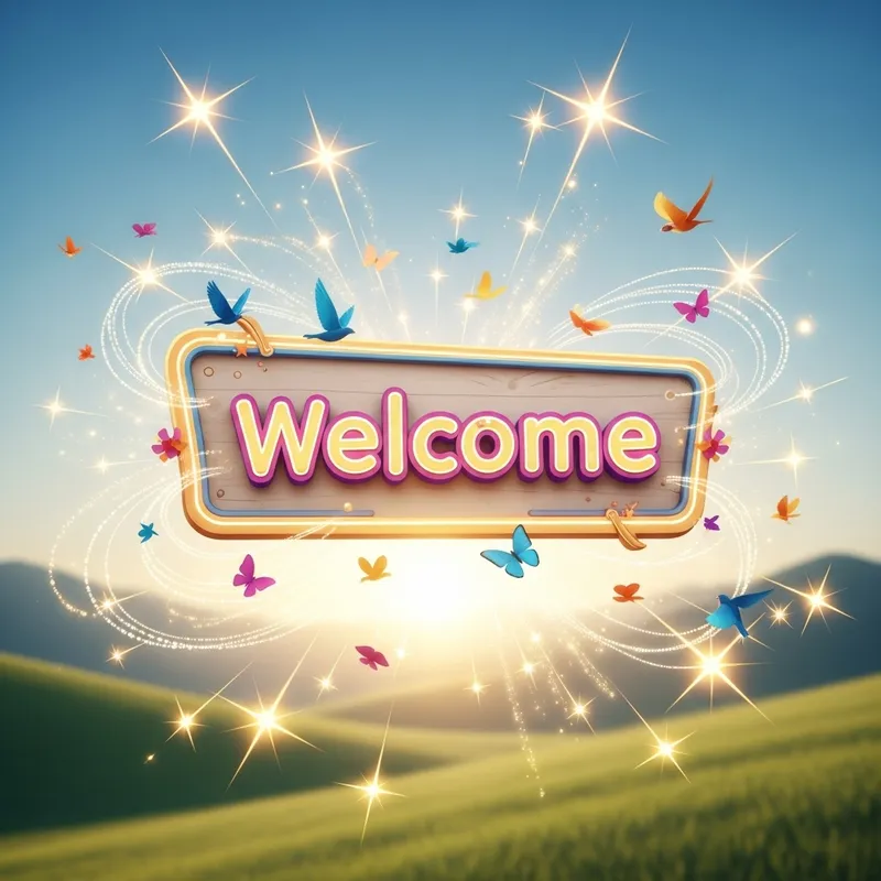 Charming Animated Welcome Sign for Your Events
