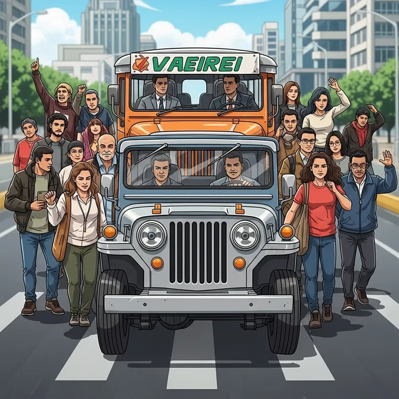 Classic Jeep Rally: No Phaseout Protest in Busy Street Classic Jeep Rally: No Phaseout Protest in Busy Street