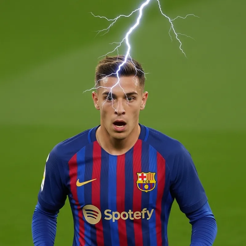 Lightning Strike on Messi | Footballer in Action Lightning Strike on Messi | Footballer in Action