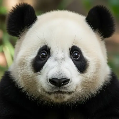Adorable Panda Bear with Round Innocent Eyes