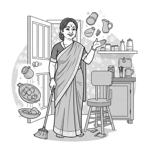 Magical South Asian Woman Enchanting Everyday Life | Website Name