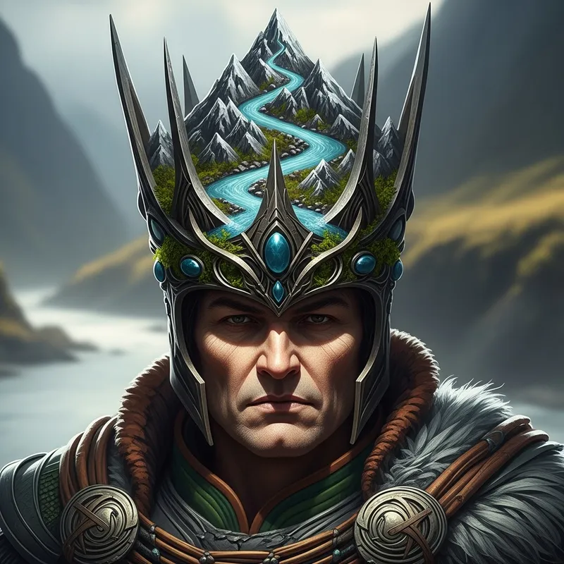 Majestic Earthly King | Mountains & Rivers Crown Majestic Earthly King | Mountains & Rivers Crown