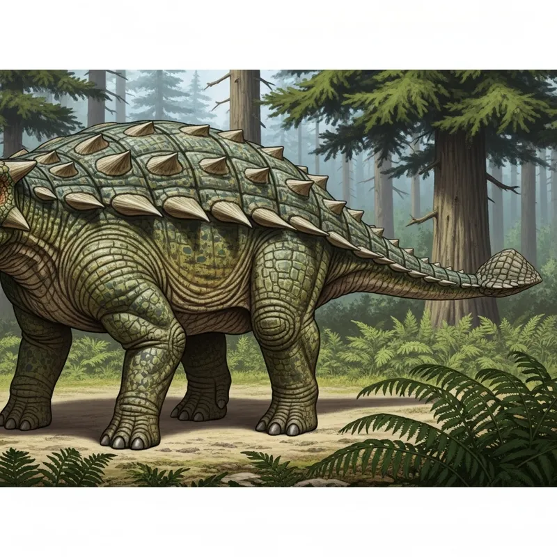 Ankylosaurus Illustration: Late Cretaceous Giant