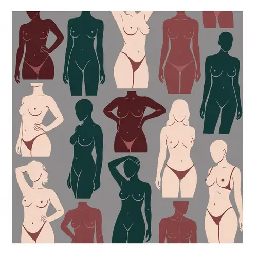 Diverse Human Body Shapes Wallpaper | Artistic Design