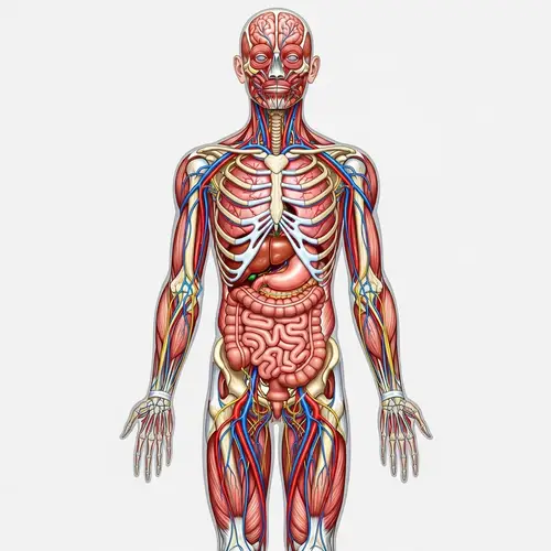 Human Full Body Anatomy Illustration