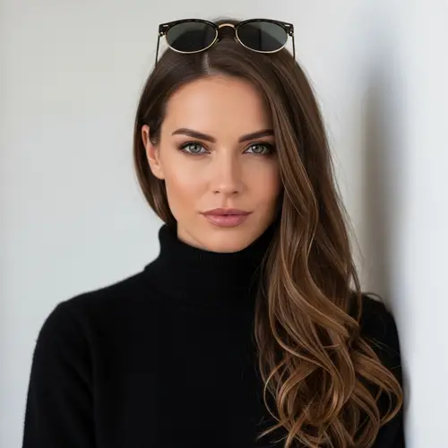 Professional Caucasian Woman Portrait | Minimalistic Backdrop