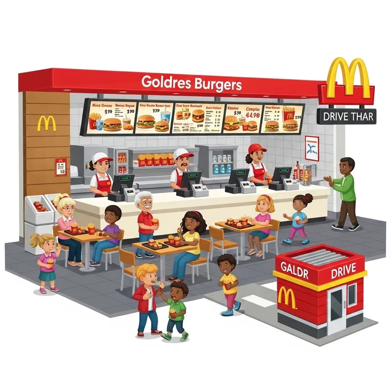 Classic McDonald's Restaurant Icon