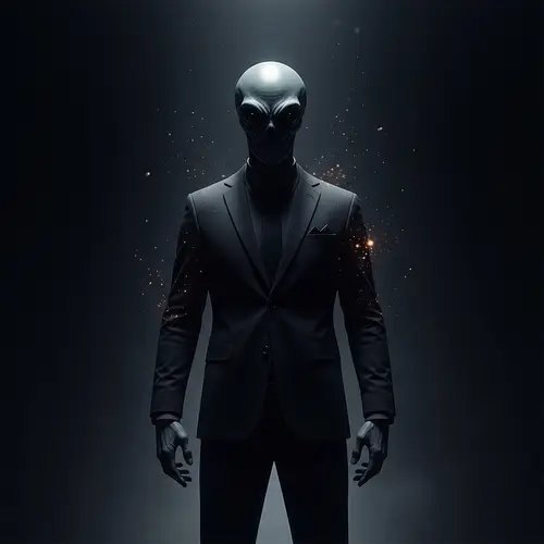 Mysterious Alien in the Shadows: Explore the Void