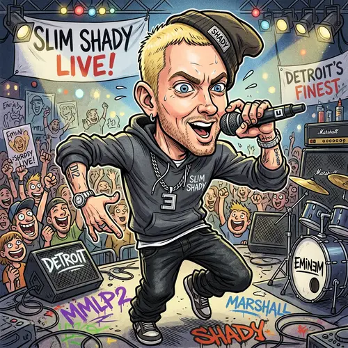 Eminem Funny Caricature - Laugh Out Loud