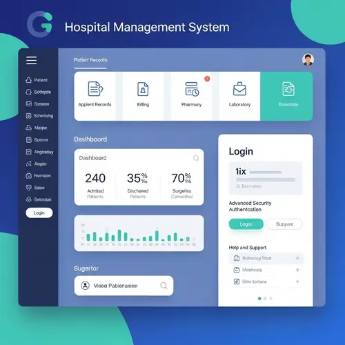 Hospital Management System GUI: Intuitive & User-Friendly Design