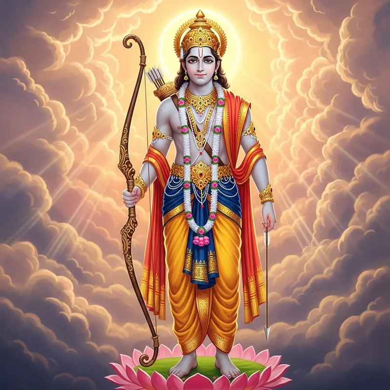 God Ram - Divine Figure for Peace and Spirituality