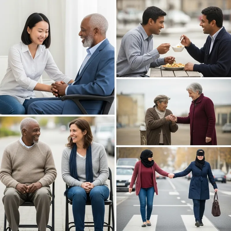 Collage of Gratitude and Kindness: An Expression of Love