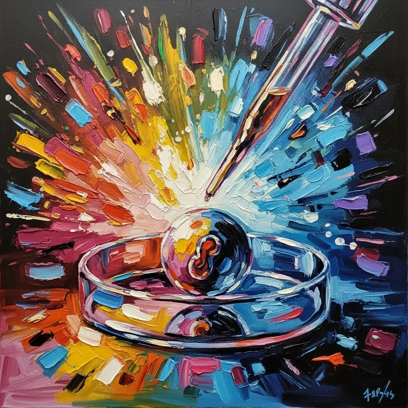 Abstract Embryo Transfer Art